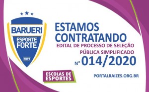 Resultados do Edital de Sele&ccedil;&atilde;o Simplificado n.&ordm; 014/2020